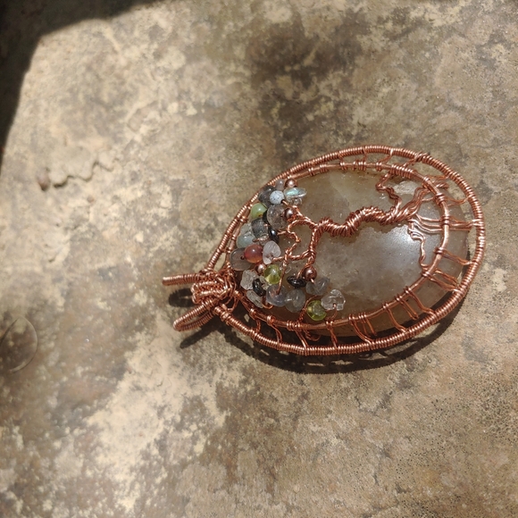 Serpentine tree of life pendant - Picture 10 of 13